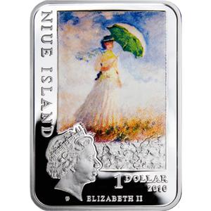 Niue / Silver Ounce 2010 Claude Monet - obverse photo