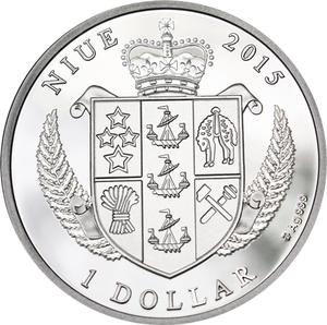 Niue / One Dollar Silver 2015 Merry Christmas - obverse photo