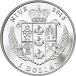 One Dollar Silver 2015 Merry Christmas: Photo Coin, Niue, Silver Dollar 2015 Merry Christmas / thumbnail