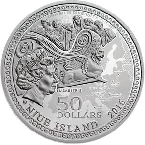 Niue / Silver Four Hundred Grams 2016 Amber Road - Europe - obverse photo