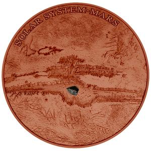 Niue / Silver Ounce 2017 Solar System - Mars - reverse photo