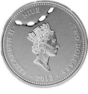 Niue / Silver Ounce 2012 Great White Shark - obverse photo
