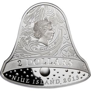 Niue / Silver Ounce 2013 Christmas - Bell - obverse photo