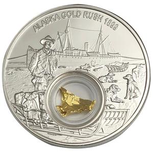 Niue / Silver Ounce 2018 Alaska Gold Rush 1899 - reverse photo