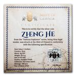 Silver Two Ounces 2020 Famous Explorers - Zheng He: Photo Coin, Niue, Silver Two Ounces 2020 Famous Explorers - Zheng He / thumbnail