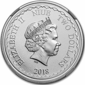 Niue / Silver One Ounce 2018 Double Dragon - obverse photo