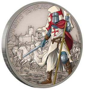 Niue / Silver Ounce 2017 Warriors of History - Knights Templar - reverse photo
