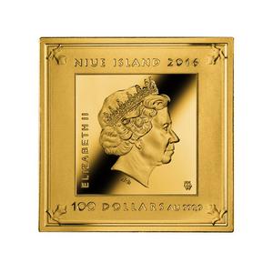 Niue / One Hundred Dollars Gold 2016 Temple of Art - obverse photo