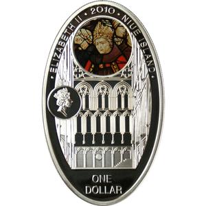 Niue / Silver Ounce 2010 Gothic Cathedrals - Westminster Abbey - obverse photo