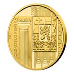 Gold Quarter Ounce 2020 Year 1920 - Constitution: Photo Coin, Niue, Gold Quarter Ounce 2020 Czechoslovak Constitution / thumbnail