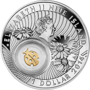 Niue / Silver Half Ounce 2014 Ladybug - obverse photo