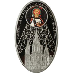 Niue / Silver Ounce 2011 Gothic Cathedrals - Santa Creu - reverse photo