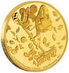 Gold Quarter Ounce 2017 Mickey - Little Whirlwind: Photo Coin, Niue, Gold Quarter Ounce 2017 Mickey - Little Whirlwind / thumbnail