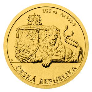 Niue / Gold Twenty-fifth Ounce 2018 Czech Lion - reverse photo
