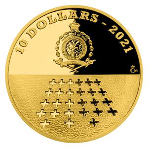 Niue / Gold Quarter Ounce 2021 Old Town Square Execution - obverse photo