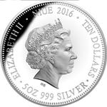 Silver Five Ounces 2016 Decimal Currency: Photo Coin, Niue, Silver Five Ounces 2016 Decimal Currency / thumbnail