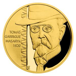 Niue / Gold Quarter Ounce 2020 Year 1920 - Masaryk - reverse photo