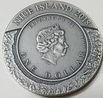 Silver Ounce 2018 Space Mining - Chondrite Meteorite: Photo Coin, Niue, Silver Ounce 2018 Space Mining - Chondrite Meteorite / thumbnail