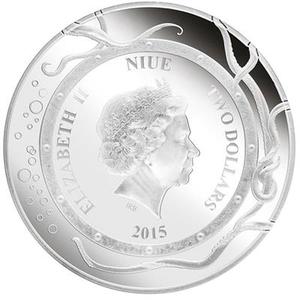 Niue / Silver Ounce 2015 Giant Squid - obverse photo