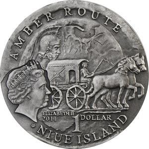 Niue / Silver Ounce 2011 Amber Route - Aquileia - obverse photo