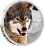 Silver Ounce 2016 Kings of the Continents - Grey Wolf: Photo Coin, Niue, Silver Ounce 2016 Kings of the Continents - Grey Wolf / thumbnail