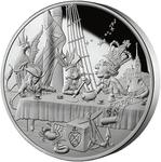 Niue / Silver Kilo 2023 Alice's Tea Party - reverse photo