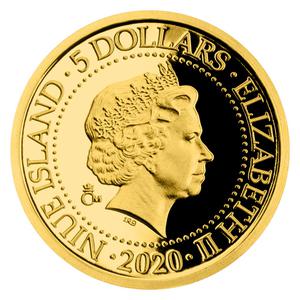 Niue / Gold Half Gram 2020 Bratislava Castle - obverse photo