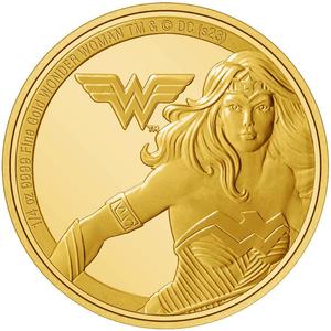 Niue / Gold Quarter Ounce 2023 Classic Superheroes - Wonder Woman - reverse photo