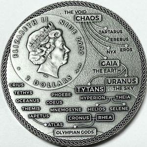 Niue / Silver Two Ounces 2020 Titans - Atlas - obverse photo