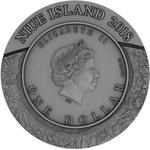 Silver Ounce 2018 Space Mining - Chondrite Meteorite: Photo Coin, Niue, Silver Ounce 2018 Space Mining - Chondrite Meteorite / thumbnail