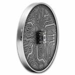 Silver Two Ounces 2021 Microchip 50th Anniversary: Photo 2021 Niue 2 oz Silver Antique Microchip 50th Anniversary Coin / thumbnail