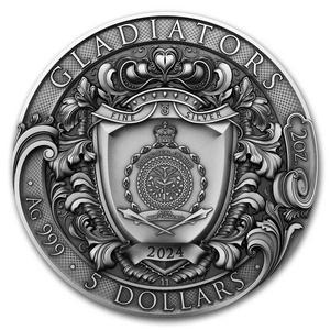 Niue / Silver Two Ounces 2024 Gladiators - obverse photo