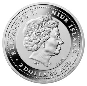 Niue / Silver Two Ounces 2015 Chopin - obverse photo