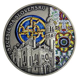 Niue / Silver Ounce 2017 Slovak Art Nouveau - reverse photo