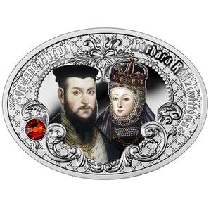 Niue / One Dollar Silver 2015 Sigismund II and Barbara - reverse photo