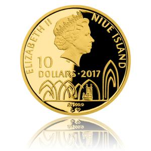 Niue / Gold Quarter Ounce 2017 Arnost of Pardubice - obverse photo