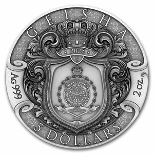Niue / Silver Two Ounces 2025 Geisha - obverse photo