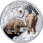 Niue / One Dollar Silver 2016 Asian Elephant - reverse photo