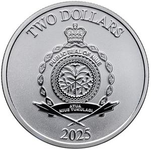 Niue / Silver Ounce 2025 Roaring Lion of Judah - obverse photo