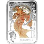 Silver Ounce 2010 Alfons Mucha: Photo Coin, Niue, Silver Ounce 2010 Alfons Mucha / thumbnail