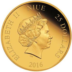 Niue / Gold Quarter Ounce 2016 Dumbo - obverse photo