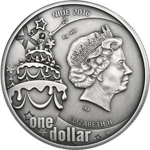 Niue / Silver Ounce 2017 Happy Birthday - obverse photo