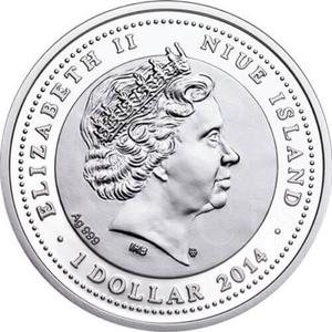 Niue / One Dollar Silver 2014 Saint Nicholas - obverse photo