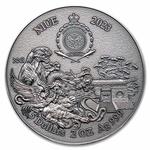 Silver Two Ounces 2023 Shaolin Kung Fu Leopard: Photo Coin, Niue, Silver Two Ounces 2023 Shaolin Kung Fu Leopard / thumbnail