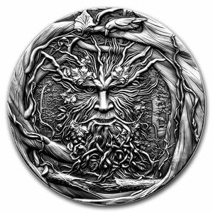 Niue / Silver Two Ounces 2021 The Spirit of the Forest - reverse photo