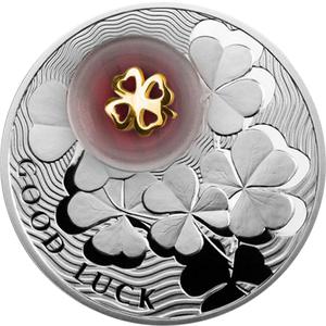 Niue / Silver Ounce 2012 Four-Leaf Clover - reverse photo