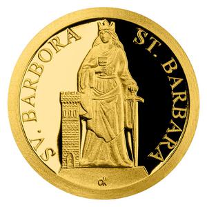 Niue / Gold Half Gram 2018 Saint Barbara - reverse photo