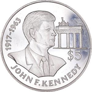Niue / Five Dollars Silver 1992 John F. Kennedy - reverse photo
