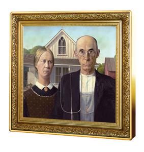 Niue / Silver Ounce 2019 American Gothic - reverse photo