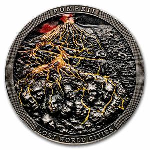 Niue / Silver Two Ounces 2023 Lost World Cities - Pompeii - reverse photo